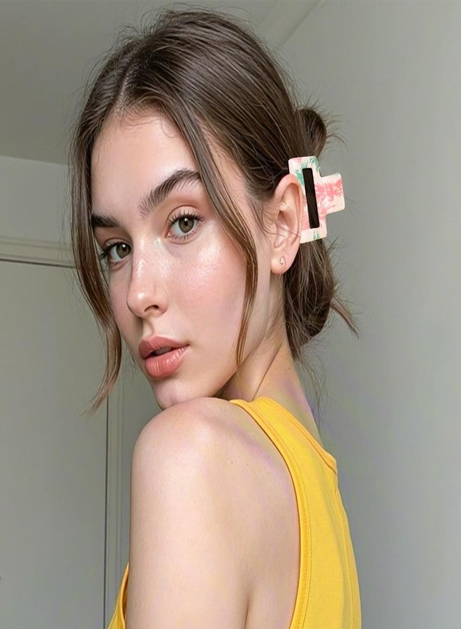 Hapdoo 3pcs Square Jackfruit Print Hair Clips, Hapdoo Yellow Fruit Hair Clips Jackfruit Hair Accessories, Fun Hair Decorative Claw Clip for Women Girls - Image 2